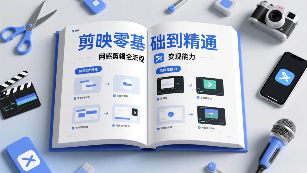 (17473期)剪映零基础也能快速上手,从入门到精通掌握网感剪辑全流程,掌握能直接变现的剪辑能力-微科网创