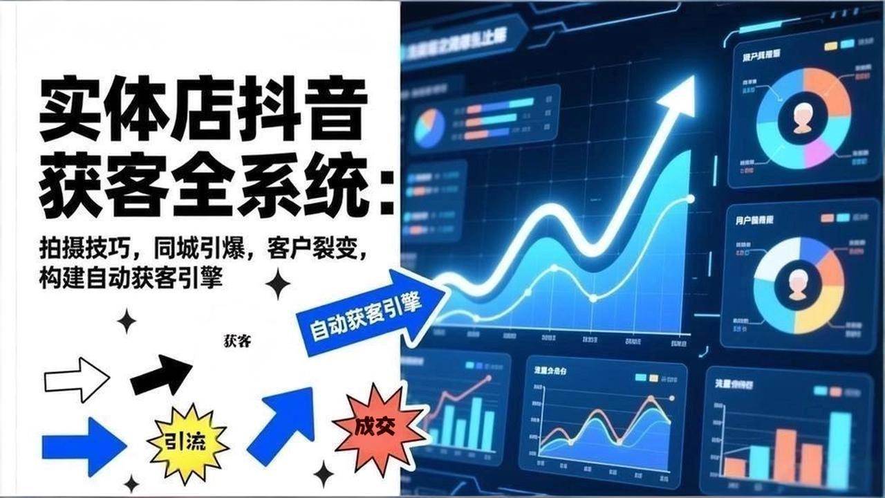 （17090期）2026实体店抖音获客全系统：拍摄技巧，同城引爆，客户裂变，构建自动获客引擎-微科网创
