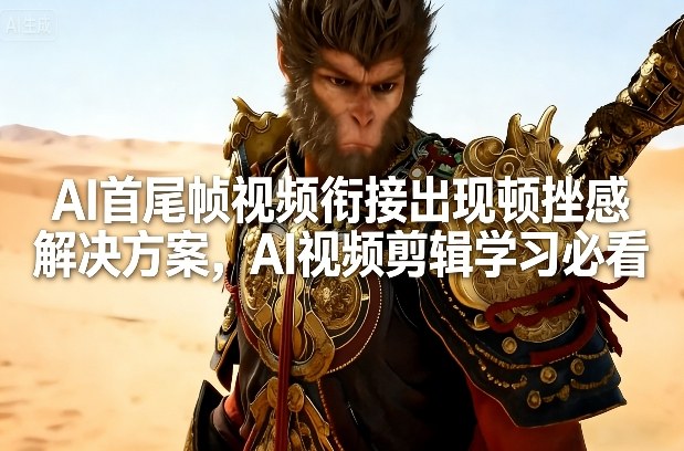 AI首尾帧视频衔接出现顿挫感解决方案，AI视频剪辑学习必看-微科网创