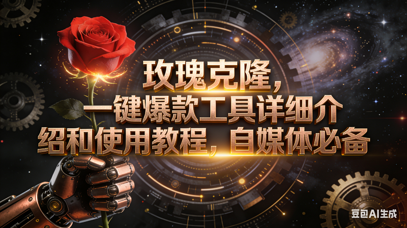 （16792期）玫瑰克隆工具，自媒体必备，一键爆款工具详细介绍和使用教程-微科网创