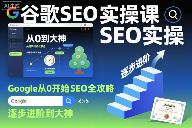 谷歌SEO实操课,Google从0开始SEO全攻略,逐步进阶到大神 谷歌SEO实操课,Google从0开始SEO全攻略,逐步进阶到大神
