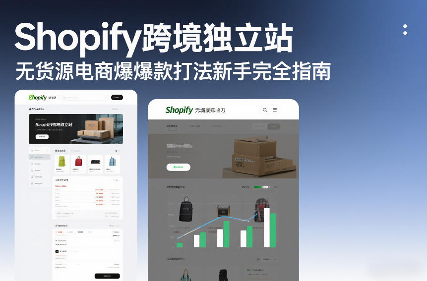 Shopify跨境独立站无货源电商爆款打法新手完全指南-微科网创