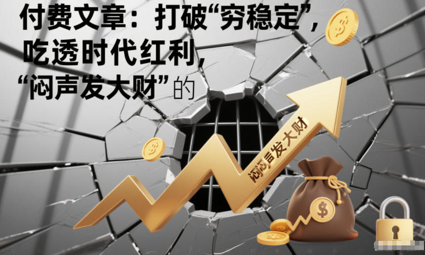 付费文章：打破“穷稳定”，吃透时代红利，“闷声发大财”的终极真谛-微科网创