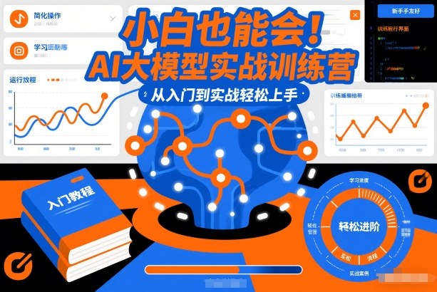 小白也能会！AI大模型实战训练营，从入门到实战轻松上手-微科网创