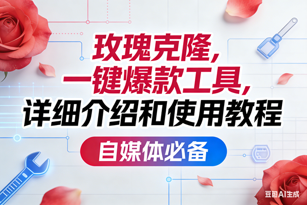 (16757期)玫瑰克隆,一键爆款工具详细介绍和使用教程,自媒体必备-微科网创