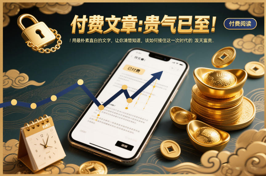 付费文章：贵气已至！用最朴素直白的文字，让你清楚知道，该如何接住这一次时代的泼天富贵-微科网创