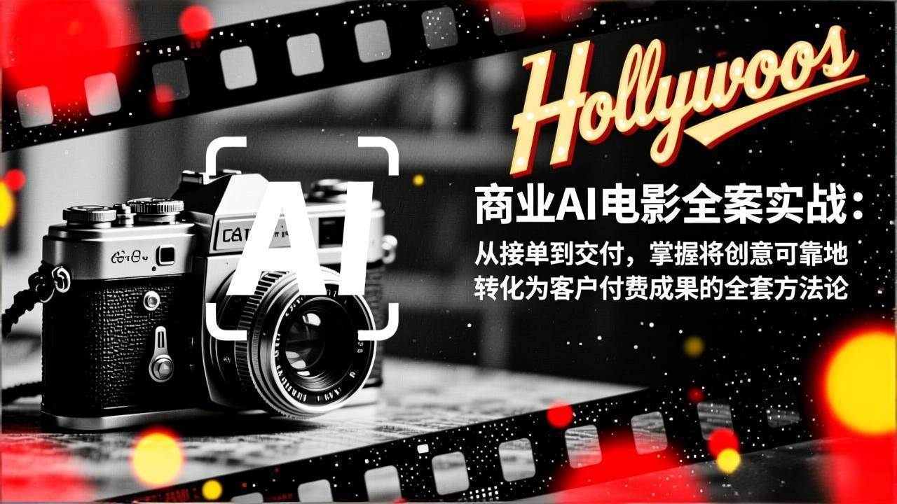 （17092期）商业AI电影全案实战：从接单到交付，掌握将创意可靠地转化为客户付费成果的全套方法论-微科网创
