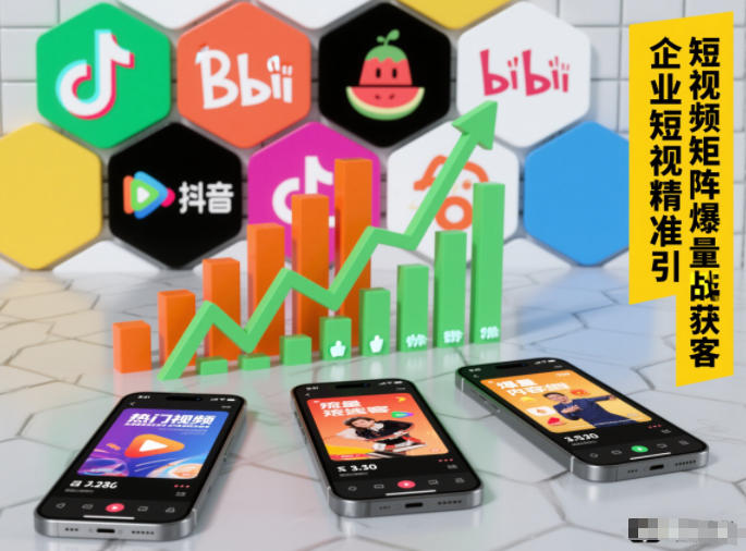 企业短视频精准引流矩阵获客，短视频矩阵爆量战法-微科网创