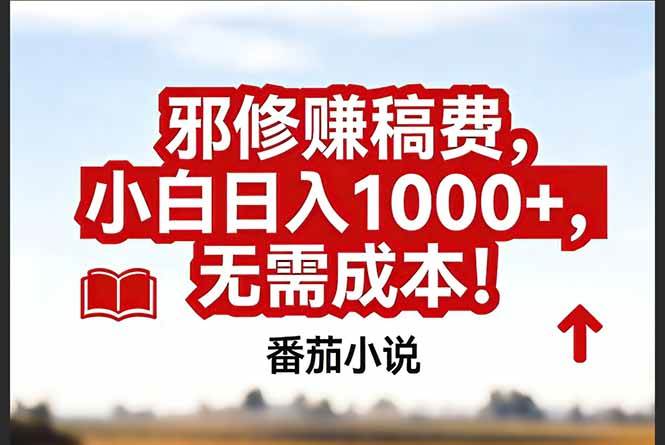 （17206期）番茄小说赚稿费邪修玩法无需成本，真实日入1000+，超级简单！-微科网创