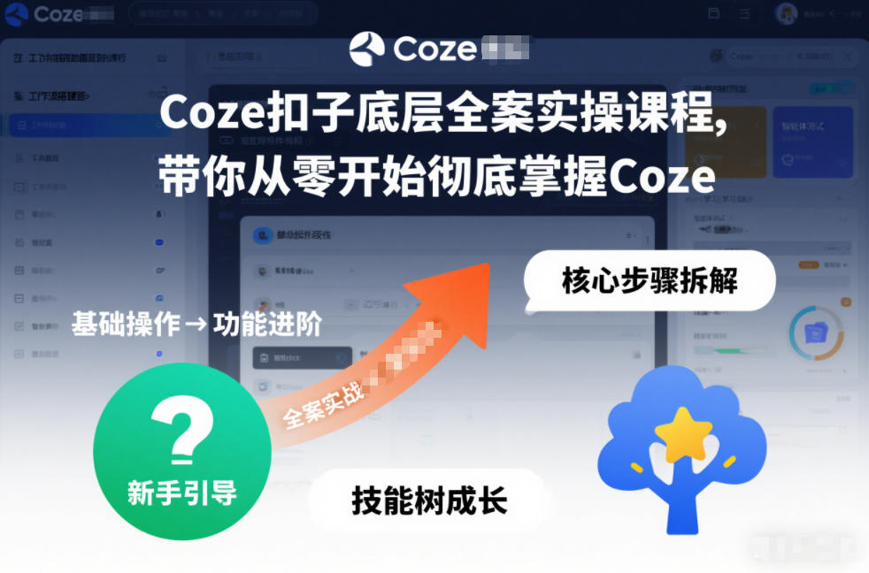 Coze扣子底层全案实操课程，带你从零开始彻底掌握Coze-微科网创