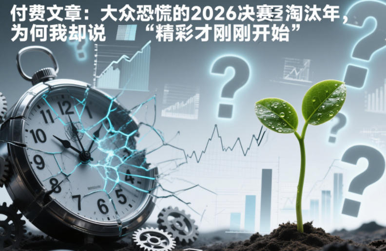 付费文章：大众恐慌的2026决赛淘汰年，为何我却说“精彩才刚刚开始”？-微科网创