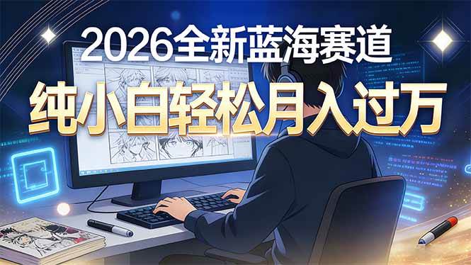 （16781期）2026年全新蓝海赛道，纯小白轻松月入过万-微科网创