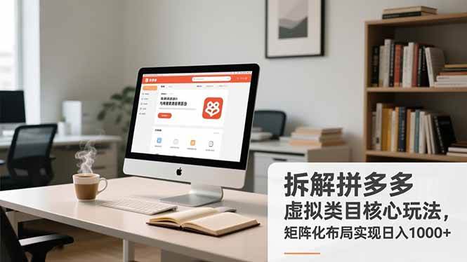 (16906期)拆解拼多多虚拟类目核心玩法,矩阵化布局实现日入1000+-微科网创