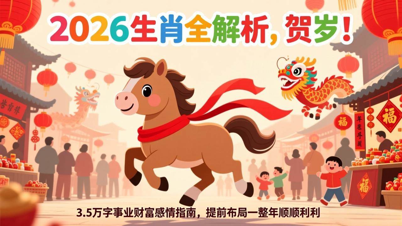 （17428期）付费文章：贺岁！2026生肖全解析，3.5万字事业财富感情指南，提前布局一整年顺顺利利-微科网创