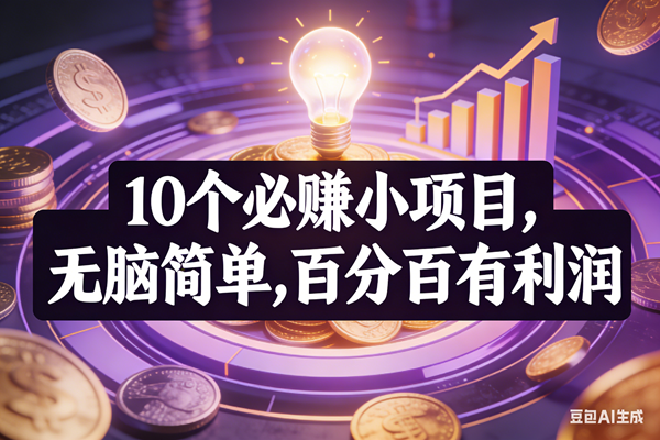 （17169期）10个必赚小项目，无脑简单，百分百有利润，副业首选，日入200+-微科网创