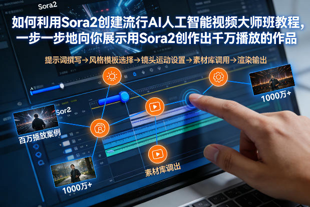 如何利用Sora2创建流行AI人工智能视频大师班，一步一步地向你展示用Sora2创作出千万播放的作品-微科网创