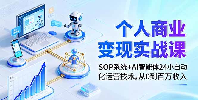 （16111期）个人商业变现实战课：SOP系统+AI智能体24小自动化运营技术，从0到百万收入-微科网创