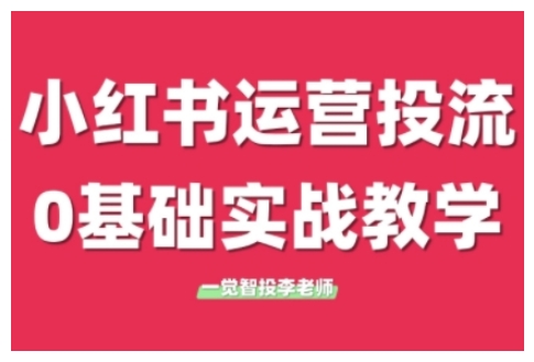 小红书运营投流，小红书广告投放从0到1的实战课，学完即可开始投放（更新26年）-微科网创