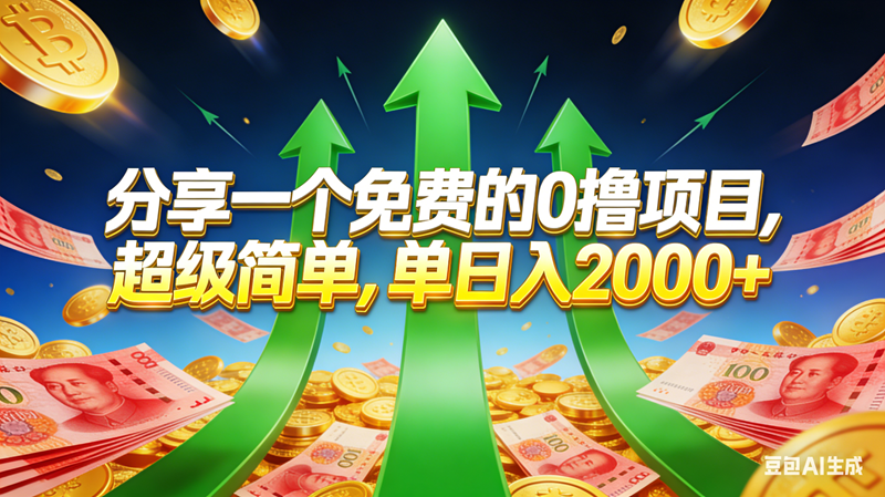 （16846期）免费的，0撸靠谱小项目，超级简单，单日入2000+-微科网创