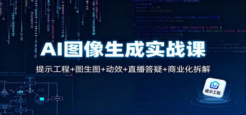 AI图像生成实战课：提示工程+图生图+动效+直播答疑+商业化拆解-微科网创
