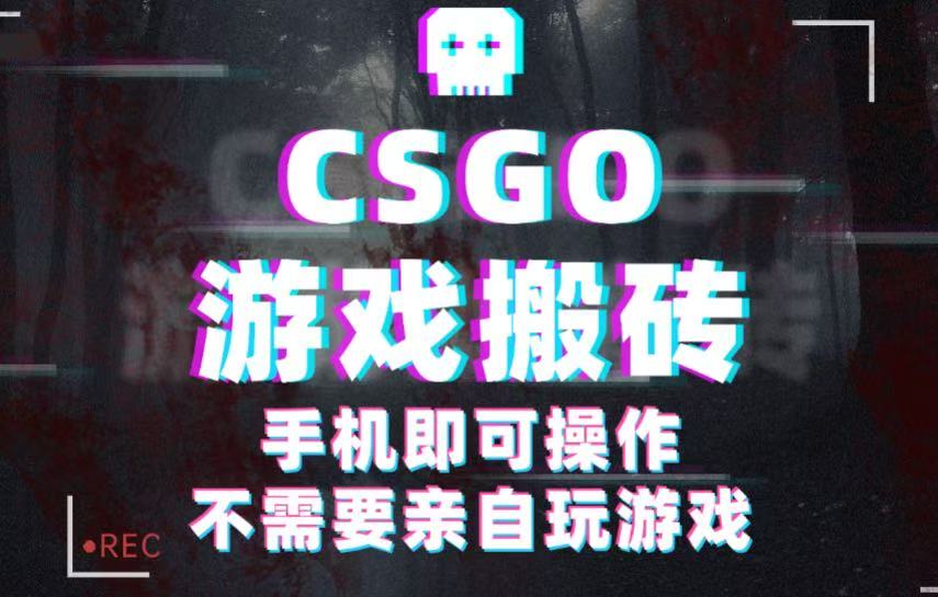 CSGO游戏挂机捡漏，单日扫货500+，年底小高峰上车可吃肉，手机即可操作兼职副业-微科网创