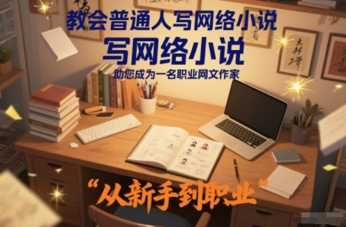 教会普通人写网络小说，助您成为一名职业网文作家-微科网创