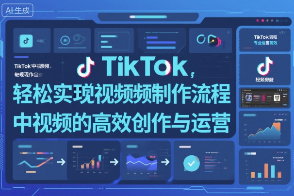 TikTok中视频制做流程，轻松实现Tk中视频的高效创作与运营-微科网创