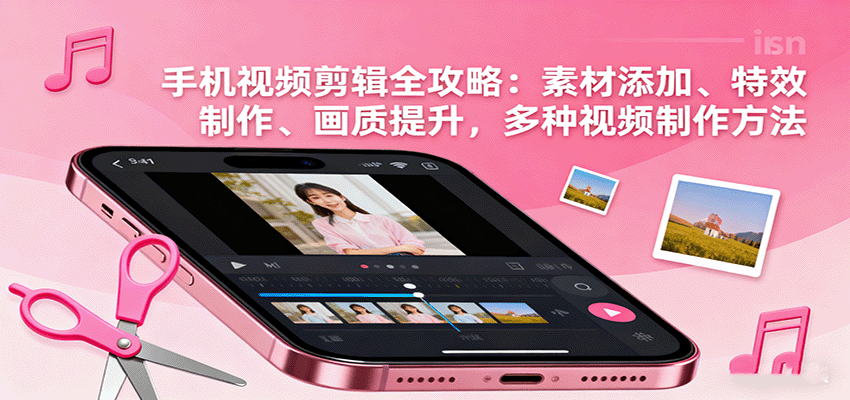 手机视频剪辑全攻略：素材添加、特效制作、画质提升，多种视频制作方法-微科网创